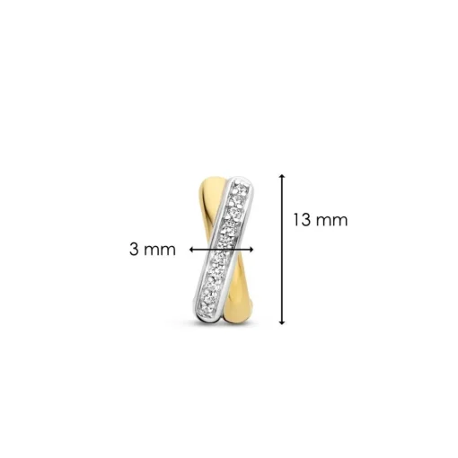 Boucles d'oreilles Ti Sento 7667ZY-H - Argent, plaqué or