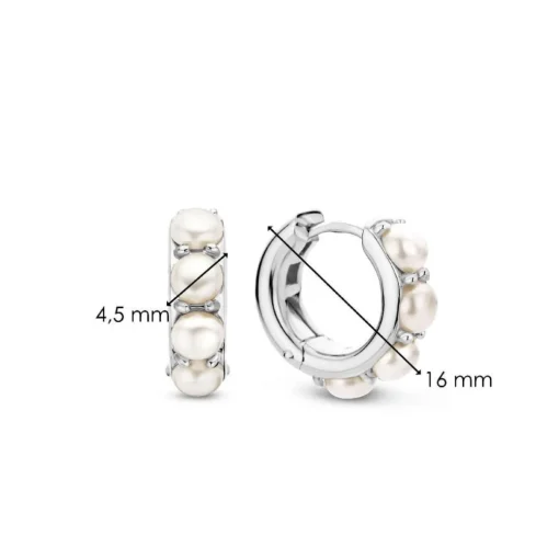 Boucles D'Oreilles Ti Sento - 7962PW Argent Rhodié Et Perles Synthétiques