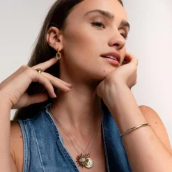 Boucles D'Oreilles Ti Sento - 7963SY Argent Doré Effet Tressé