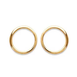 Boucles oreilles anneau plaqué or Maison de la Bijouterie Y5Y3Z00