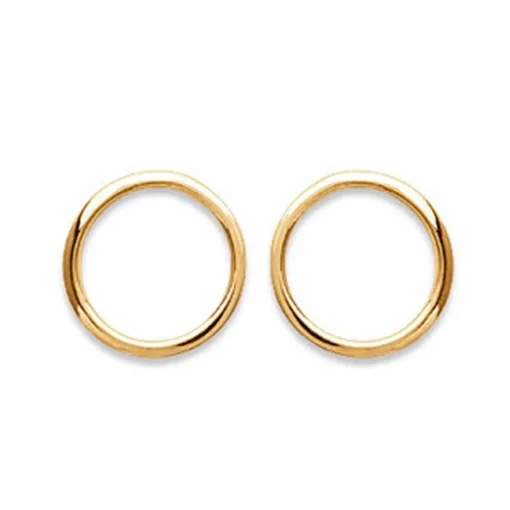 Boucles oreilles anneau plaqué or Maison de la Bijouterie Y5Y3Z00