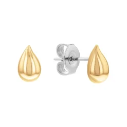 Boucles oreilles Calvin Klein Sculptured Drops - 35000071 Acier Doré