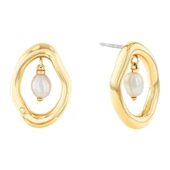 Boucles oreilles Calvin Klein Edgy Pearls - 35000562 Acier Doré