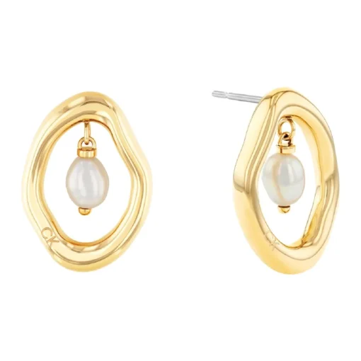 Boucles oreilles Calvin Klein Edgy Pearls - 35000562 Acier Doré