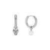 Boucles oreilles Calvin Klein Huggie - 35700001 Acier Argent