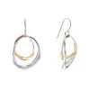Boucles oreilles Calvin Klein Warped Rings - 35000003 Acier Argent, Doré rose