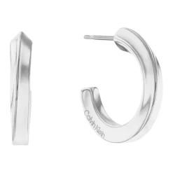 Boucles oreilles Calvin Klein Twisted Ring - 35000310 Acier Argent