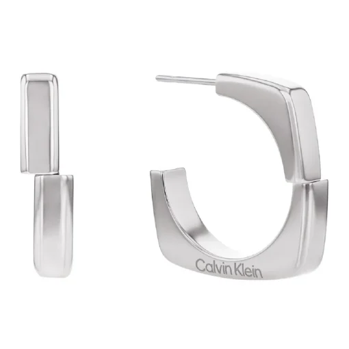 Boucles oreilles Calvin Klein Bold Metals - 35000557 Acier Argent