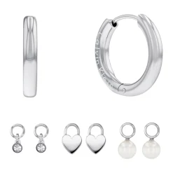 Boucles oreilles Calvin Klein Huggie - 35700001 Acier Argent