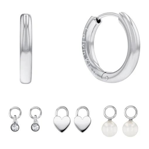 Boucles oreilles Calvin Klein Huggie - 35700001 Acier Argent