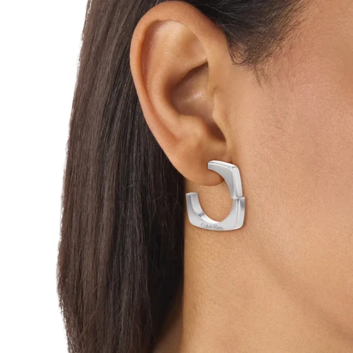 Boucles oreilles Calvin Klein Bold Metals - 35000557 Acier Argent