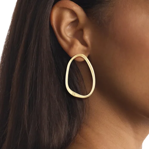 Boucles oreilles Calvin Klein Elongated Drops - 35000451 Acier Doré