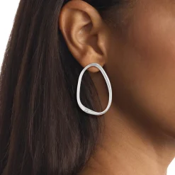 Boucles oreilles Calvin Klein Elongated Drops - 35000450 Acier Argent