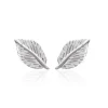 Boucles oreilles fantaisie feuille Argent Maison de la Bijouterie W54WZ00