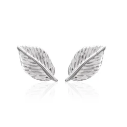 Boucles oreilles fantaisie feuille Argent Maison de la Bijouterie W54WZ00