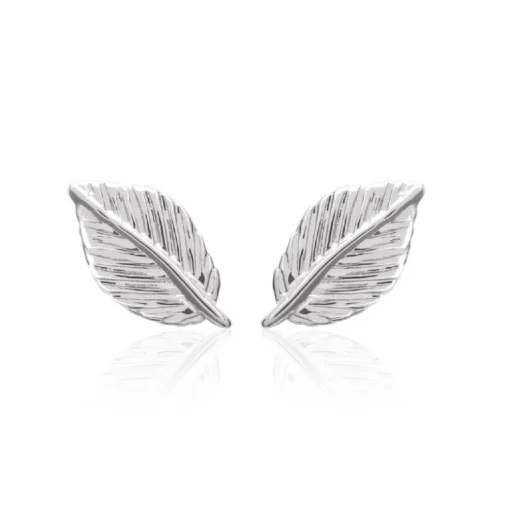 Boucles oreilles fantaisie feuille Argent Maison de la Bijouterie W54WZ00