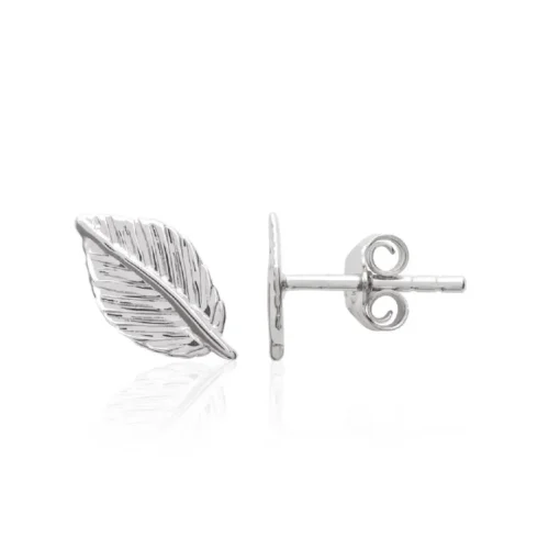 Boucles oreilles fantaisie feuille Argent Maison de la Bijouterie W54WZ00