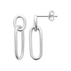 Boucles oreilles femme pendantes argent rhodié Maison de la Bijouterie W5V3V00