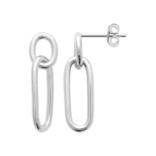 Boucles oreilles femme pendantes argent rhodié Maison de la Bijouterie W5V3V00