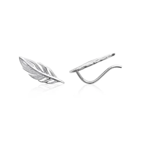 Boucles oreilles femme plume Argent Maison de la Bijouterie W5YWZ00