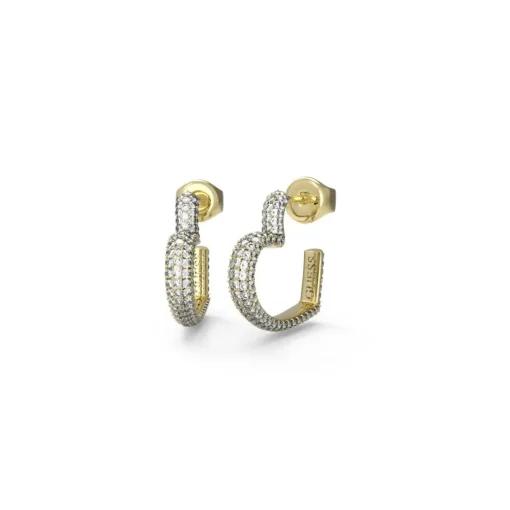 Boucles oreilles Guess Bijoux Beloved JUBE05017JWYG Acier Doré