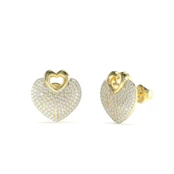 Boucles oreilles Guess Bijoux Crazy In Love JUBE05213JWYG Acier Doré
