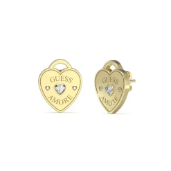 Boucles oreilles Guess Bijoux Guess Amore JUBE05058JWYG Acier Doré