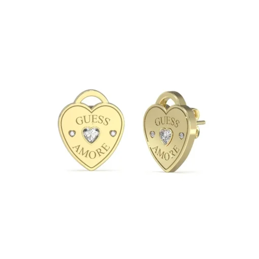 Boucles oreilles Guess Bijoux Guess Amore JUBE05058JWYG Acier Doré