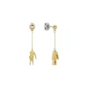 Boucles oreilles Lacoste Crocodile - 2040472 Acier Doré