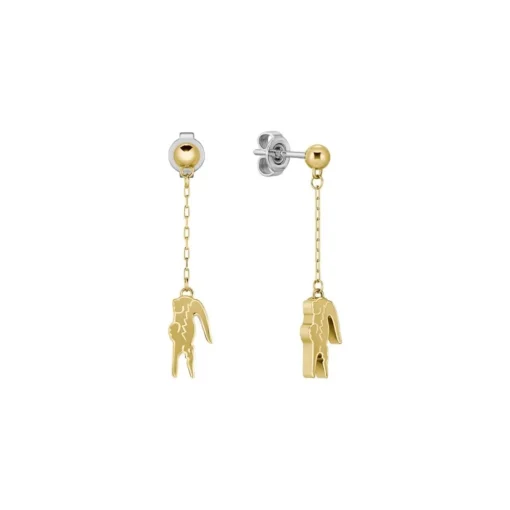 Boucles oreilles Lacoste Crocodile - 2040472 Acier Doré