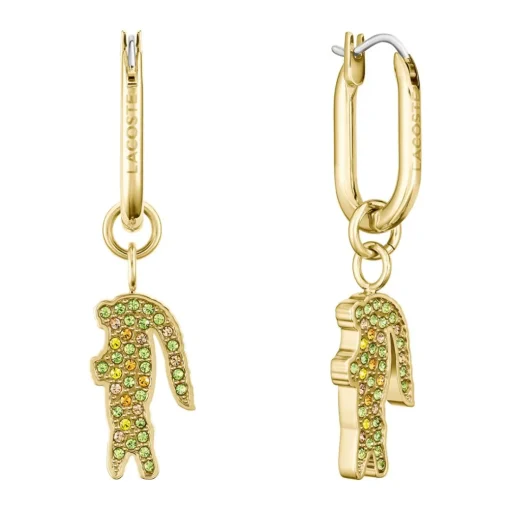 Boucles oreilles Lacoste Crocodile - 2040364 Acier Doré