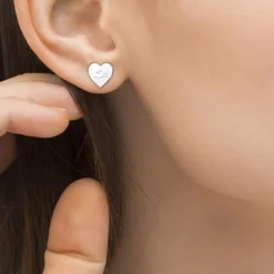 Boucles oreilles Lacoste Love My Croc - 2040421 Acier Argent