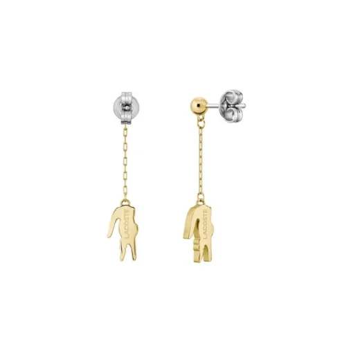 Boucles oreilles Lacoste Crocodile - 2040472 Acier Doré