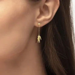 Boucles oreilles Lacoste Crocodile - 2040472 Acier Doré