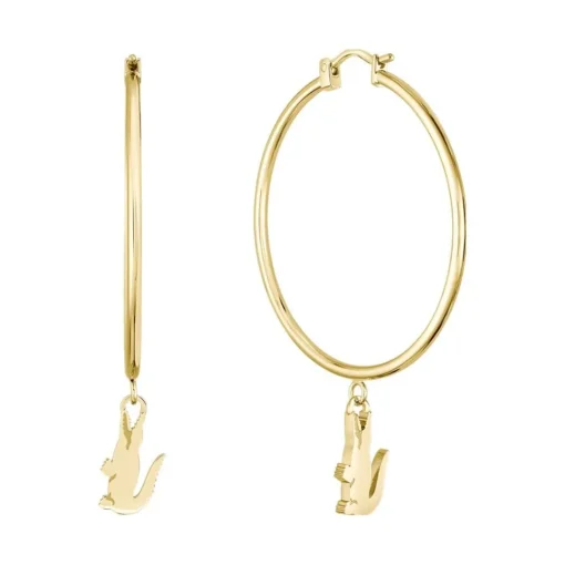 Boucles oreilles Lacoste Crocodile - 2040376 Acier Doré