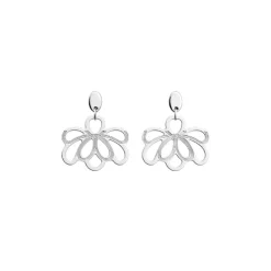 Boucles oreilles Les Georgettes 70442411600000 Argent Agate Flora 25 Mm