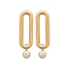 Boucles oreilles ovales serti clos plaqué or Maison de la Bijouterie Y5VWYZ0