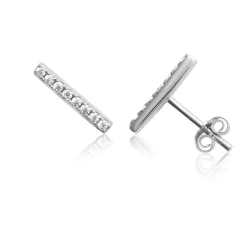 Boucles oreilles oxyde de zirconium Argent Maison de la Bijouterie Z5YW4Z0