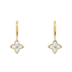 Boucles oreilles Pierre Lannier Bijoux Rubya - BJ23A6211 Acier Doré