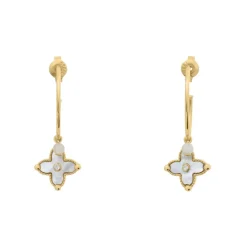 Boucles oreilles Pierre Lannier Bijoux Rubya - BJ23A2211 Acier Doré