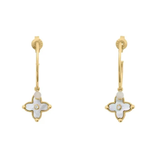 Boucles oreilles Pierre Lannier Bijoux Rubya - BJ23A2211 Acier Doré