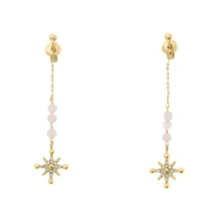 Boucles oreilles Pierre Lannier Bijoux Australe - BJ22A6251 Acier Doré