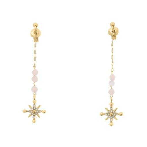 Boucles oreilles Pierre Lannier Bijoux Australe - BJ22A6251 Acier Doré