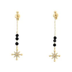 Boucles oreilles Pierre Lannier Bijoux Australe - BJ22A6231 Acier Doré