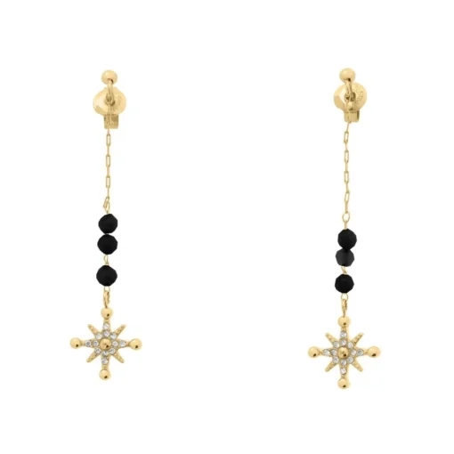 Boucles oreilles Pierre Lannier Bijoux Australe - BJ22A6231 Acier Doré