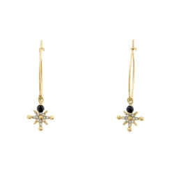Boucles oreilles Pierre Lannier Bijoux Australe - BJ22A2231 Acier Doré