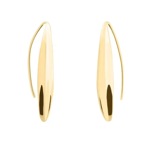 Boucles oreilles Pierre Lannier Bijoux Entasis - BJ20A2201 Acier Doré