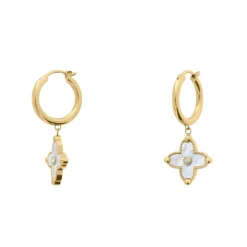 Boucles oreilles Pierre Lannier Bijoux Rubya - BJ23A6211 Acier Doré