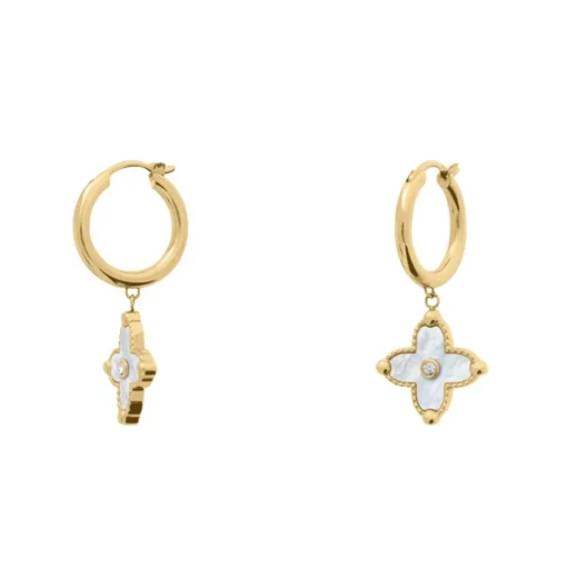 Boucles oreilles Pierre Lannier Bijoux Rubya - BJ23A6211 Acier Doré