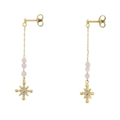Boucles oreilles Pierre Lannier Bijoux Australe - BJ22A6251 Acier Doré